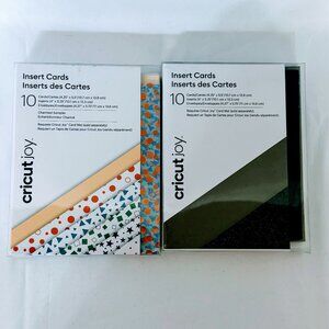 NWT Cricut Joy Insert Cards 2 sets of card! Charmed Sampler & Black‎ Glitter